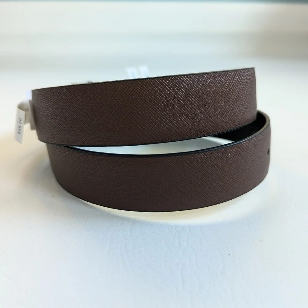 BNWT Calvin Klein Men's Reversible Belt Black Brown Size Small